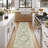 Large Floral Thick Border Washable Area Rug - Soft Cashmere Carpet for Living Room, Bedroom, or Office