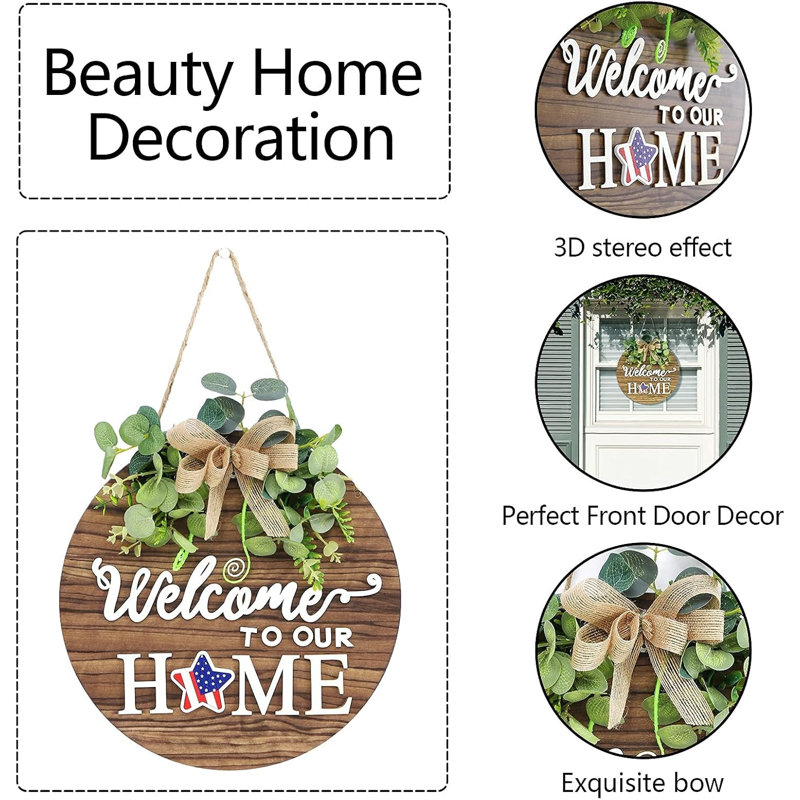 Interchangeable Seasonal Welcome Sign