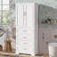 Armoire de rangement de 72,2 po de hauteur avec 3 tiroirs et tablette réglable-756688040