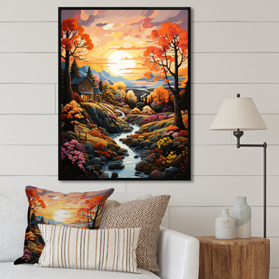 Reproduction sur toile, "Nature Connaissance Simplicity At Sunrise"