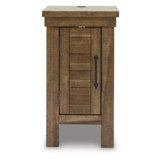 Dysen End Table and Built-In Outlets
