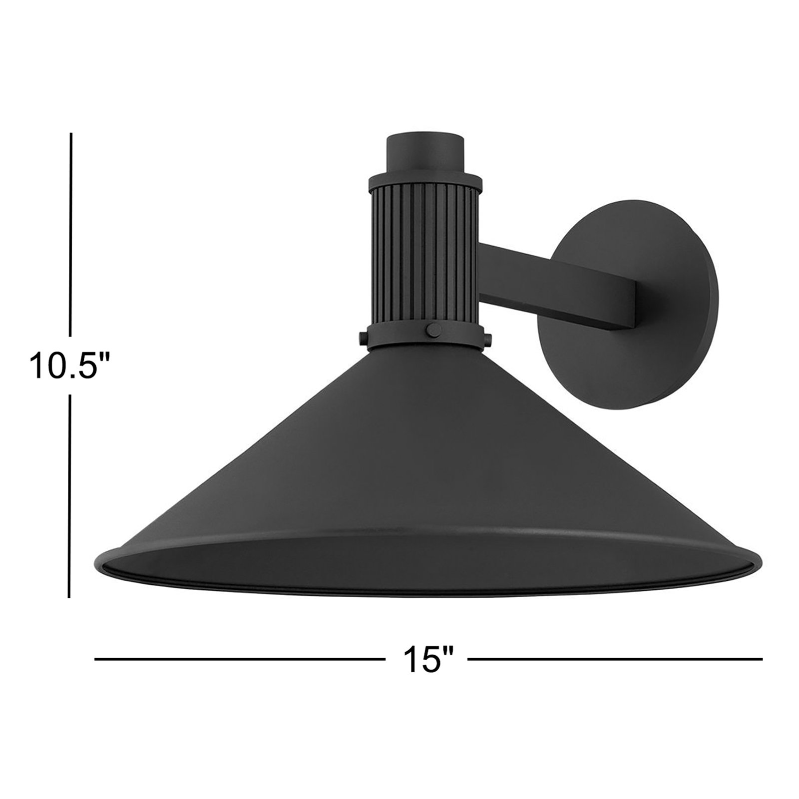 Elani Single Light Flush Mount Sconce, 10.5" H x 15" W x 15" D