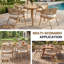Chaise de salle à manger d'extérieur en corde - Chaise de patio moderne en métal avec dossier enveloppant et accoudoirs-122257211