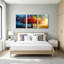 3 Piece Floater Frame Wall Art Set on Canvas