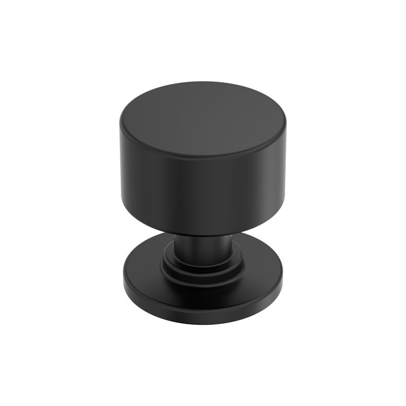 Poignée d'armoire Balon (25 mm) de diamètre, Noir mat, 1 1/8"