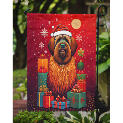 Double Sided 15.5 in. H x 11.25 in. W Polyester Christmas Garden flag