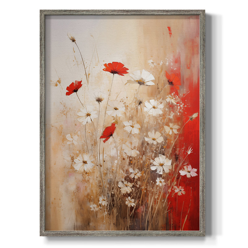 Impression encadrée FLORAL Series CCCL - bois massif, H 11 po x l 9 po