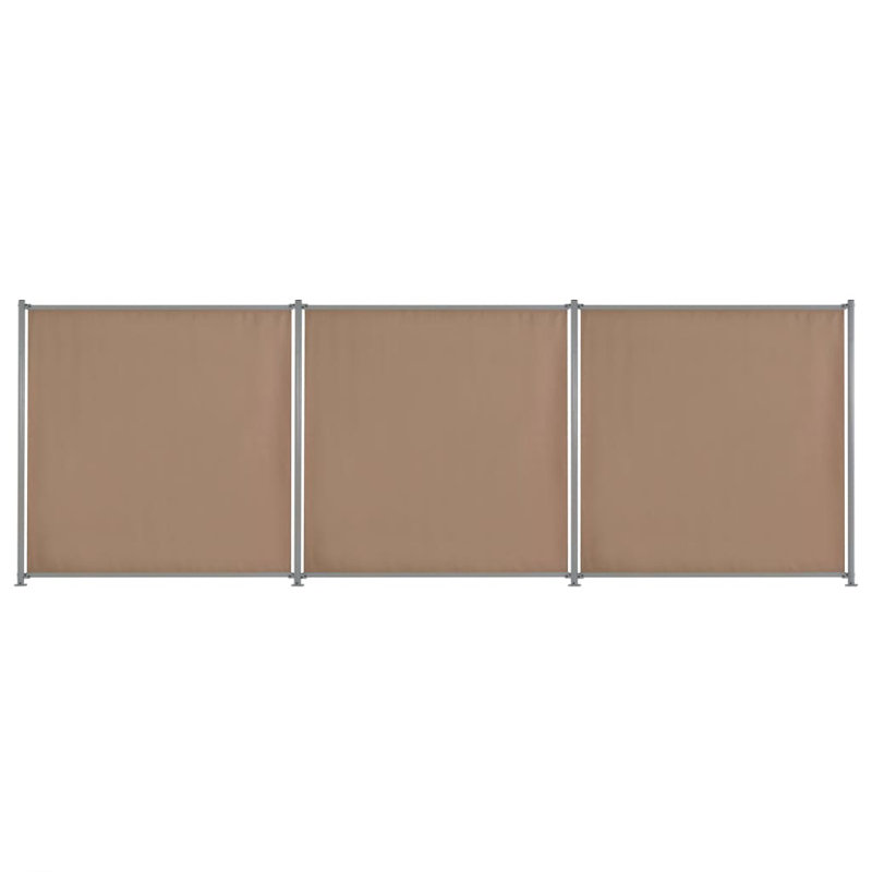 180cm H x 540cm W Anthracite Composite Fence Panels, Taupe
