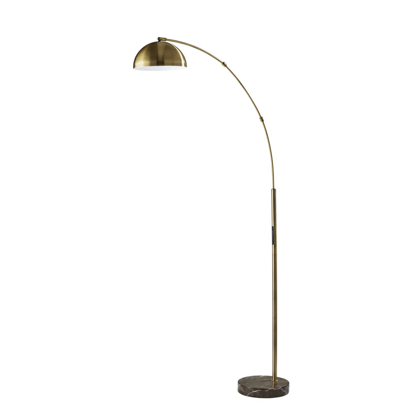Lampe sur pied arquée à DEL 71,5 po Badlingham