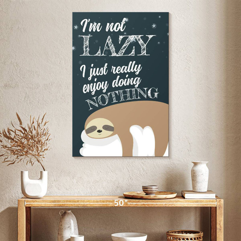 Tergel Funny Sloth, 39" H x 26" W