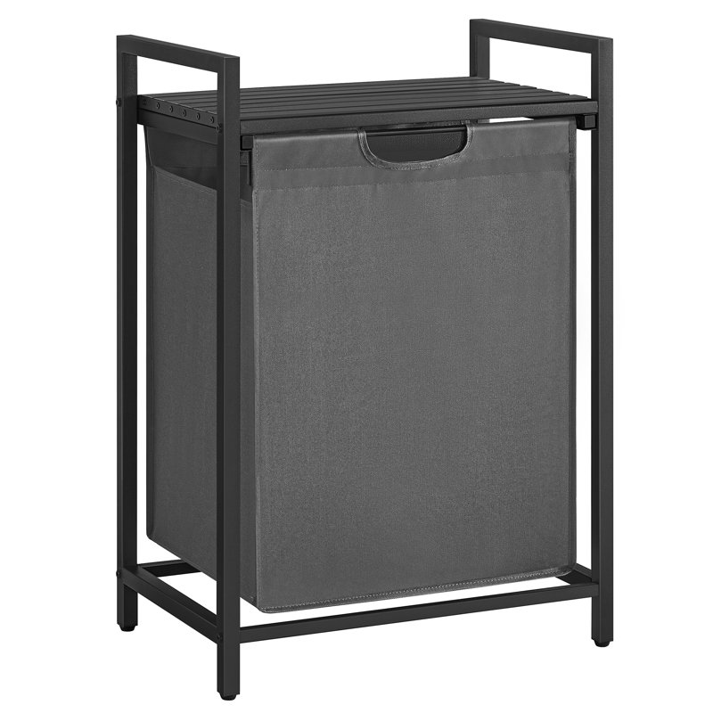 Laundry Hamper, Black/Grey