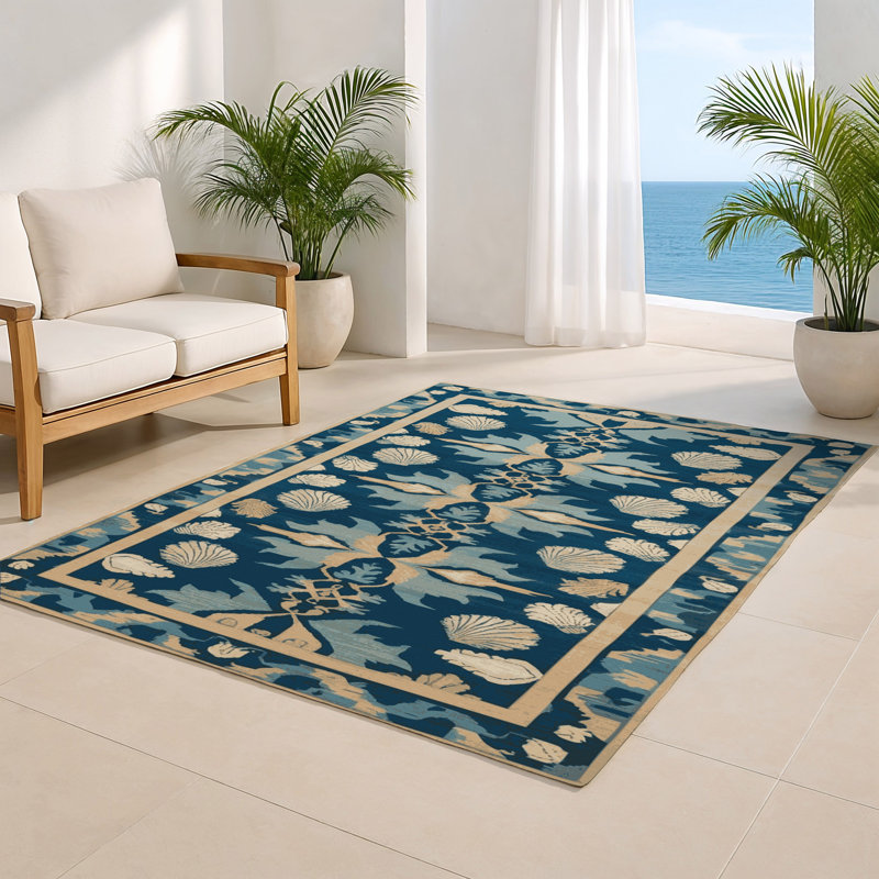 Turkish Beige Indoor and Outdoor Area Rug, Rectangle 2' x 3'