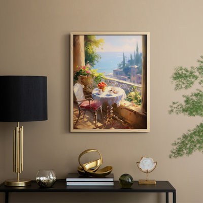 Reproduction encadrée FLORAL Series DCCXLII - bois massif