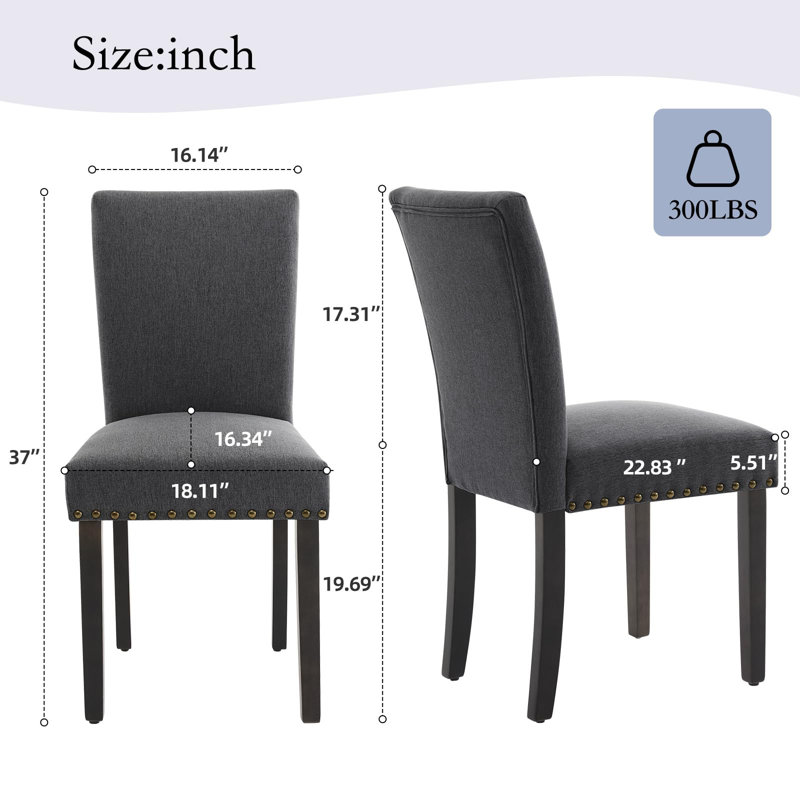 Side Chair, dark gray, 6