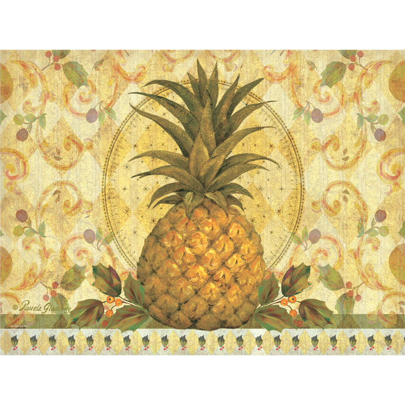 Pimpernel Golden Pineapple Placemats 15.7 X 11.7"