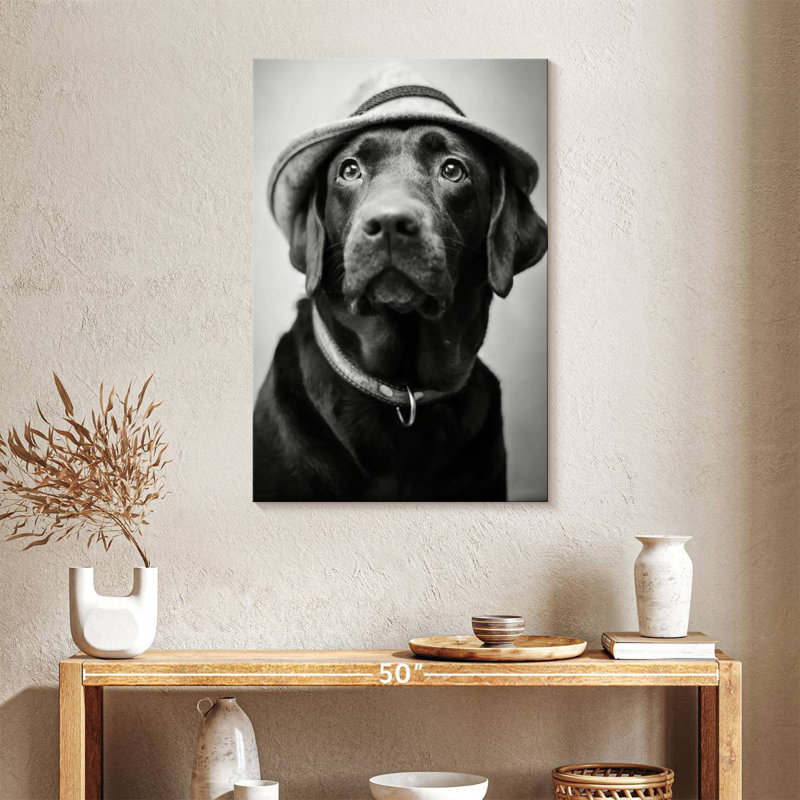 Brampt Black Labrador Boss, 36" H x 24" W