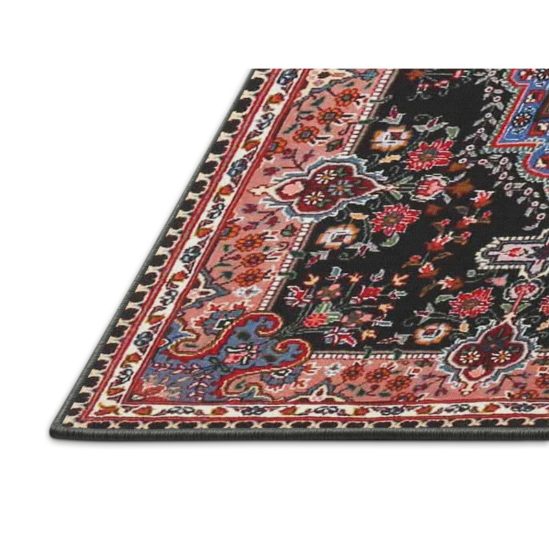 Tapis oriental noir / rouge, Rectangle 4 pi x 6 pi