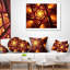 Fractal Mandala Design - coussin imprimé abstrait