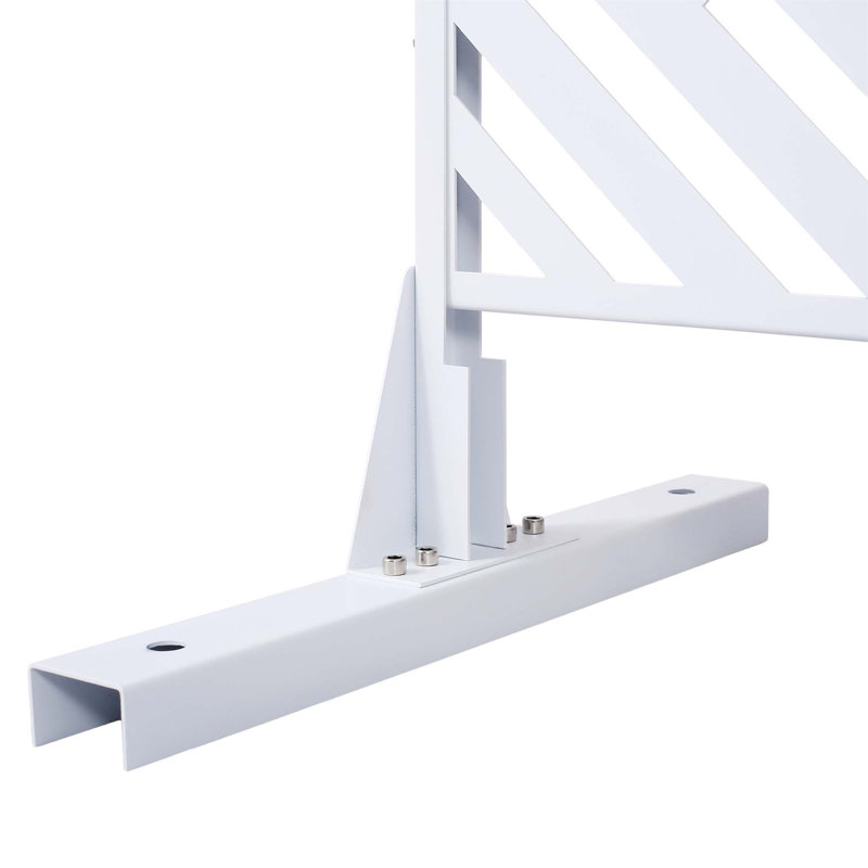 Écran d'intimité autoportant en métal l 48 po x H 76 po - Panneau de séparation intérieur / extérieur pour patio, balcon, terrasse et jardin