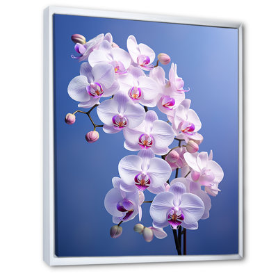 Orchidées mauves élégantes I - imprimé