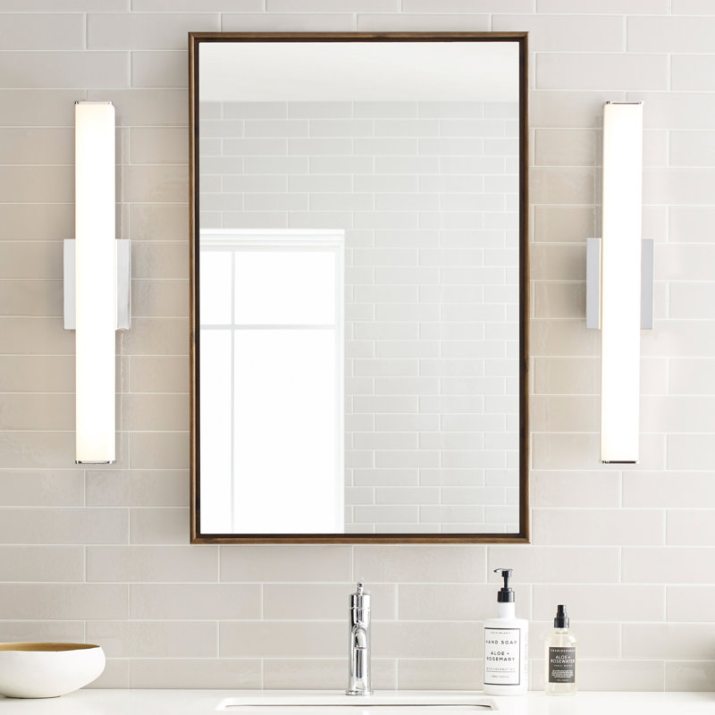 Lynn 1 - Light LED Bath Bar, Satin Nickel