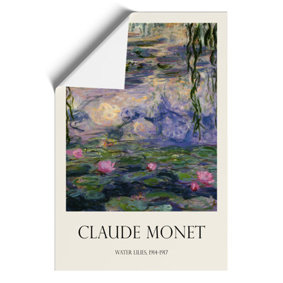 Water Lilies Lily Pond Print by Claude Monet - Frameless Print