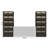 3pc-tv Stand With Bookshelves Modern Entertainment Center With Glass Door-450201430