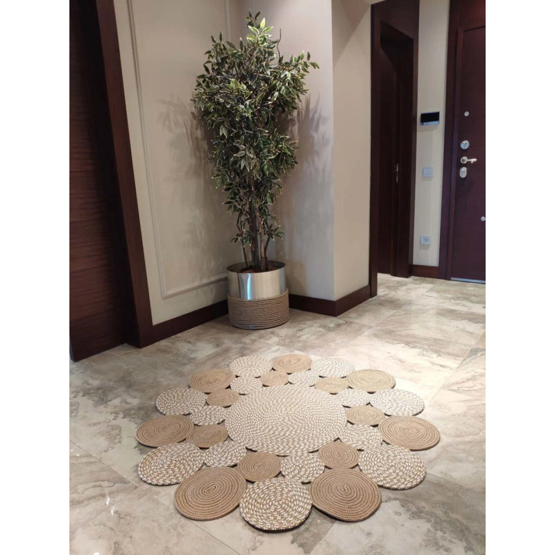 Tapis rond rond Olalla, Rond 4 pi 11 po