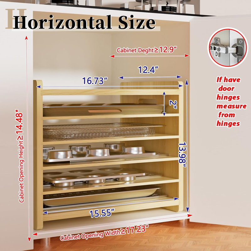 6 Tier Wooden Tray Dividers