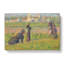Figures In A Landscape by Georges Seurat - Wrapped Canvas Painting-61876817