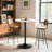 Valencia Holton Adjustable Height Round Bar Table Bistro Pub Table With Sturdy Metal Base And MDF Top For Dining Room, Kitchen, Or Patio-2118374343-2129292924-2118374339