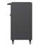 Metal Cabinet With Wheels For Garage, Office, Home. Raised Top, 4 Drawers, Lockable Storage. Strong. Black/Grey Tool Home Organization. 360 Wheels, Top. Side Adjustable Shelves.