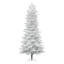 Slim Crystal White Pine Artificial Christmas Tree with Stand-2070019283-2038488626