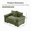 Canapé modulaire surdimensionné 54,3 po Cloud