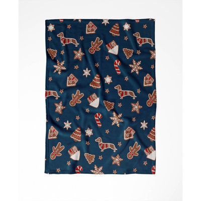 Ginger All The Way Holiday Velveteen Throw