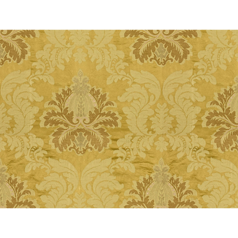 Emilia Damask Fabric - Gold