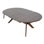 Mikie 47-79 Inch Dining Table, Extendable Brown Full Solid Wood Top