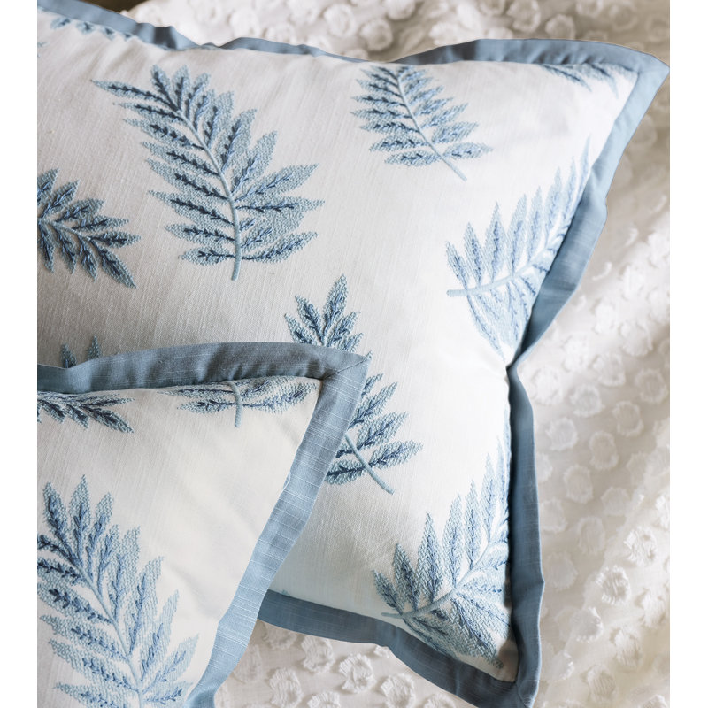 Taie décorative à fermeture à glissière en mélange de coton Wren, Standard