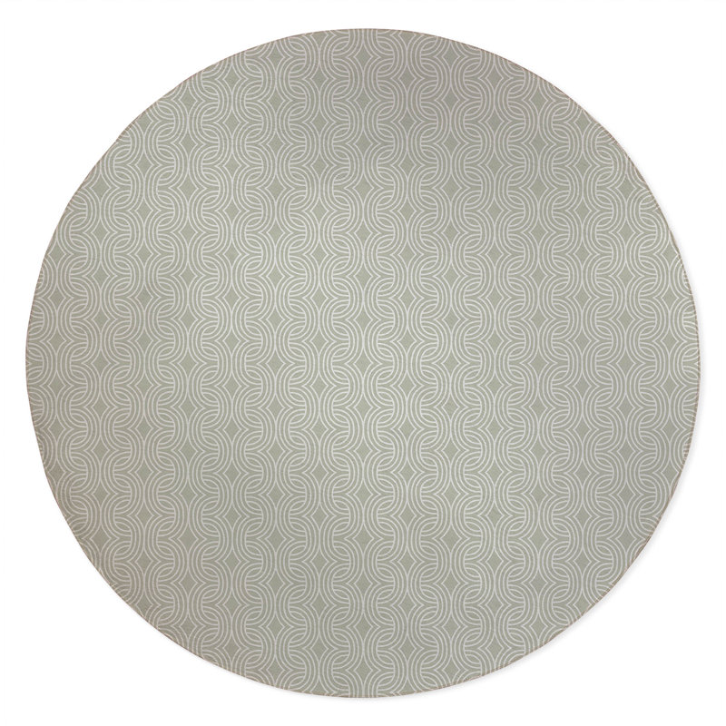 Child Lock Non-Slip Outdoor Rug, Round 5'