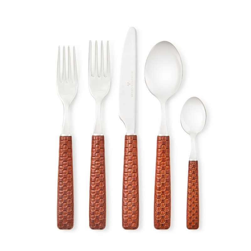 Everyday 5-Piece Place Setting, Brown