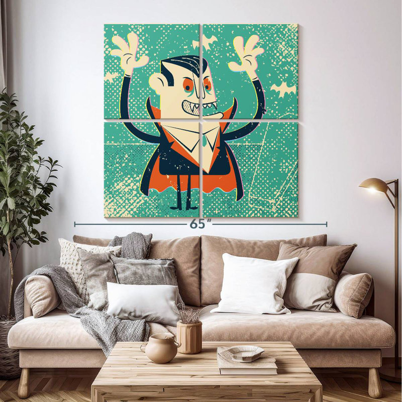 Kelan Cartoon Vampire, 50" H x 50" W