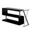 Folden L-Shaped Glass Top Computer Desk-813790374