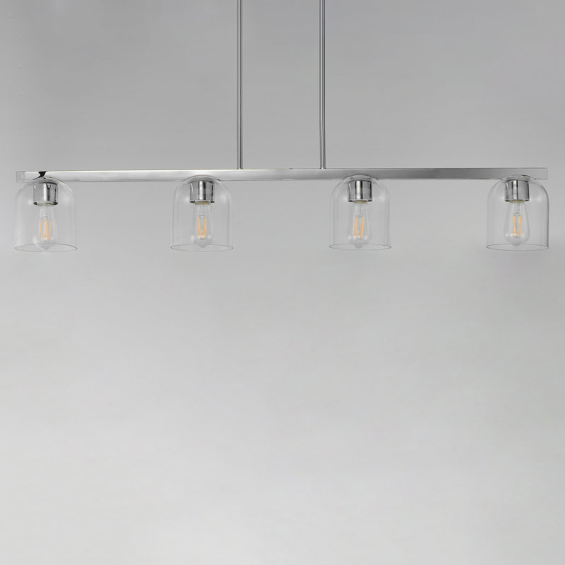 Luminaire suspendu Scoop-Linear, Chrome poli
