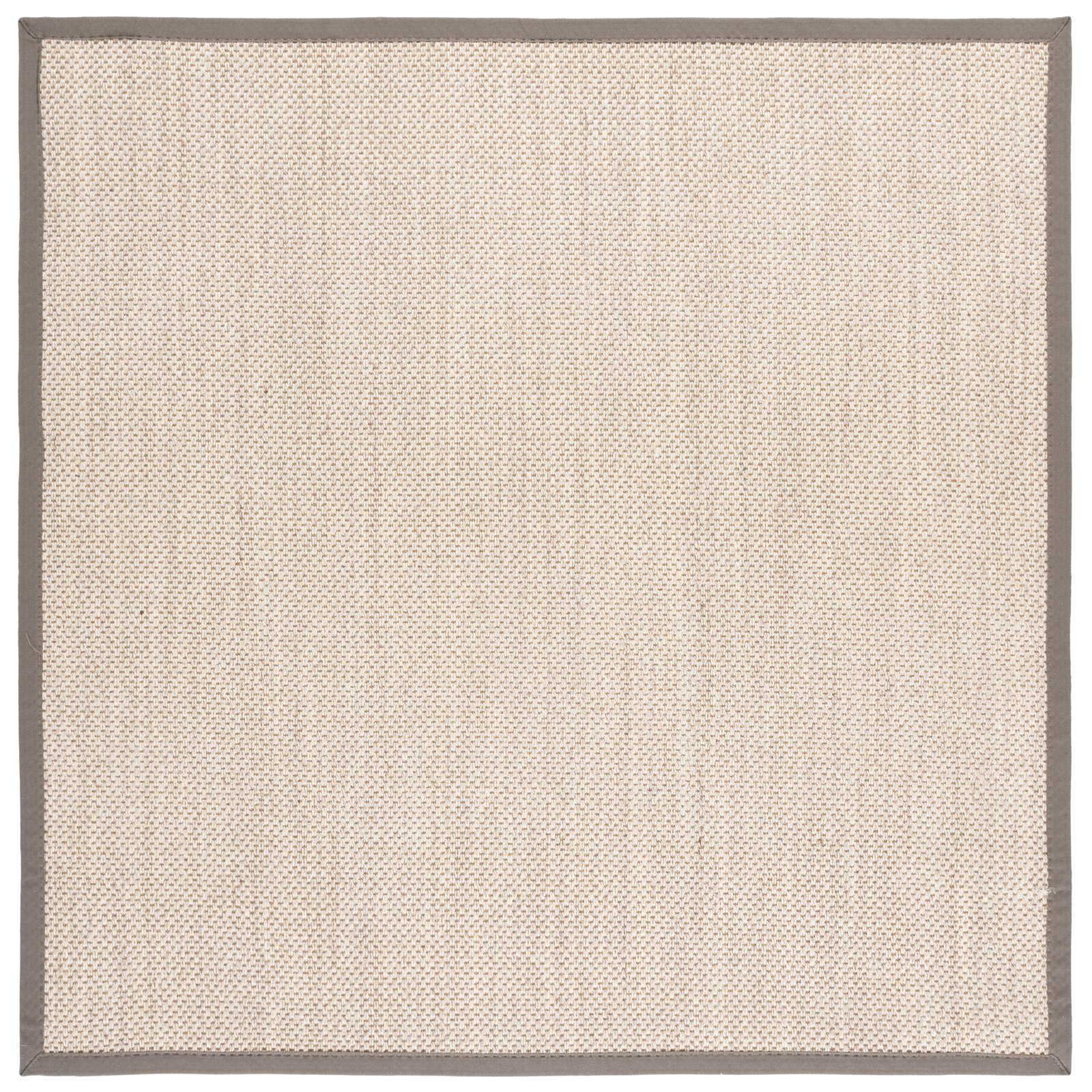 Torbin Marble Khaki Jute Rug, Square 4'
