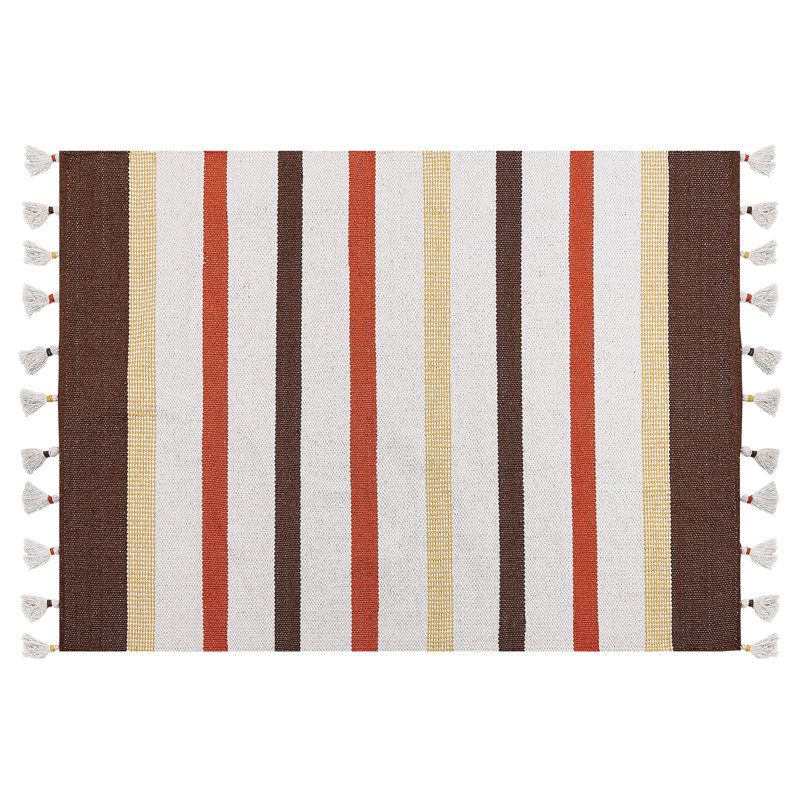 Kronberg Striped Hand Woven Area Rug, Rectangle 140 x 200cm