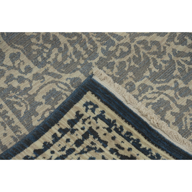 Tapis géométrique Oushak 6 x 9