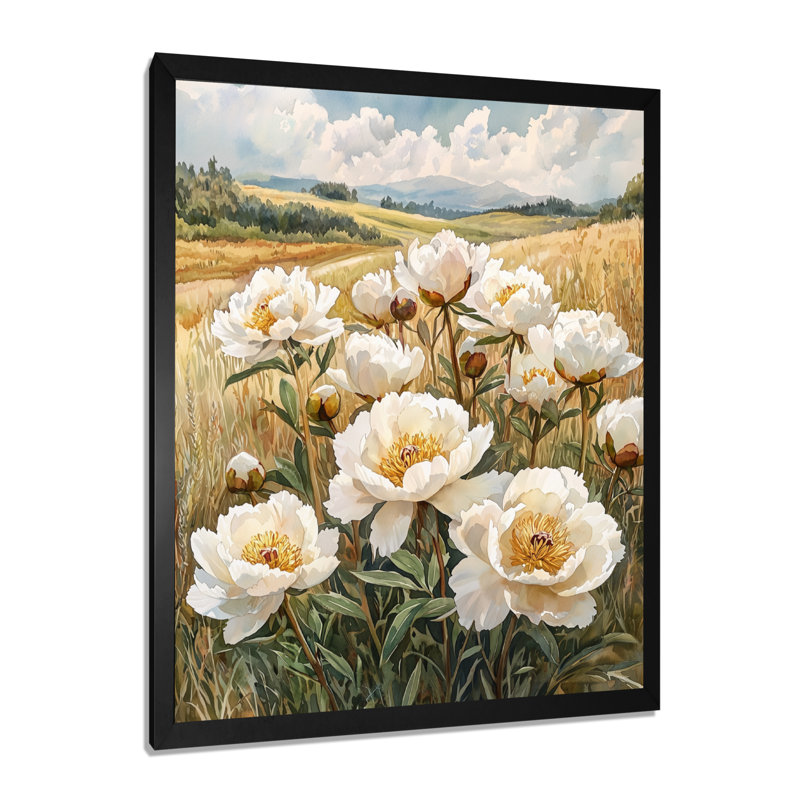 Appaloosa - impressions sur toile florales, H 44 po x l 34 po, Reproduction encadrée d'une seule photo