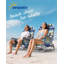 Chaise de plage à dossier inclinable, chaises de plage pliantes portatives avec 5 positions réglables, glacière intégrée et sangles de sac à dos-1062432620-1072832967