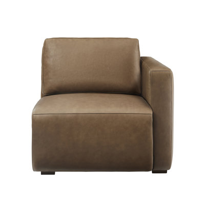 Beryl Modern Full Grain Leather Upholstered Sectional-Right