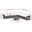 Vidaxl Garden Sofa Set Black